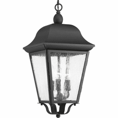 Progress Kiawah 3-LT Outdoor Hanging Lantern - Black - P550001-031 Progress Kiawah 3-LT Outdoor Hanging Lantern - Black - P550001-031