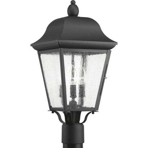 Progress Kiawah 3-LT Outdoor Post Lantern - Black - P540001-031