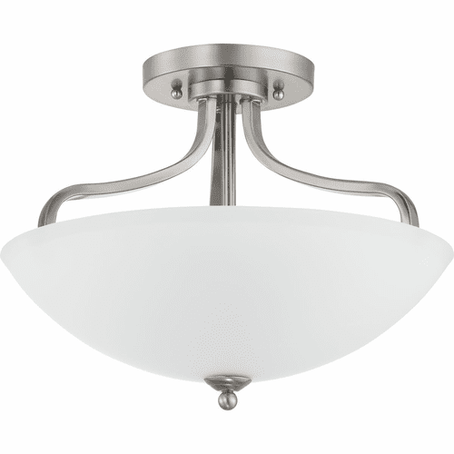 Progress Laird 3-LT Semi-Flush Convertible - Brushed Nickel - P350136-009