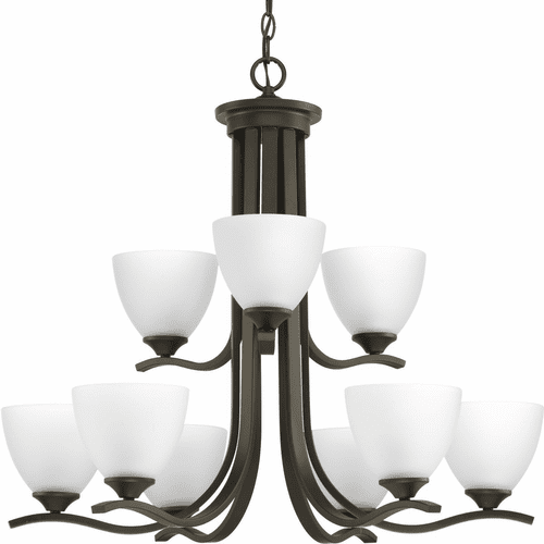 Progress Laird Collection 9-LT Chandelier - Antique Bronze - P400064-020