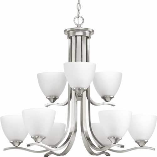Progress Laird Collection 9-LT Chandelier - Brushed Nickel - P400064-009