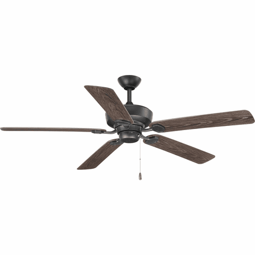 Progress Lakehurst 60" In/Outdoor 5-Blade Ceiling Fan - Forged Black - P2562-80