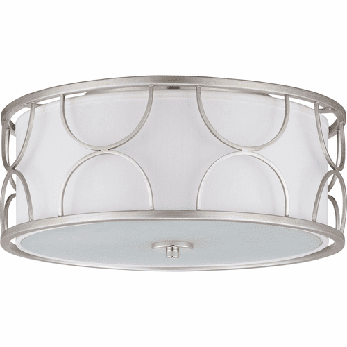 Progress Landree Collection 16" 3-LT Flush Mount - Silver Ridge - P350132-134