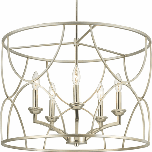 Progress Landree Collection 5-LT Chandelier - Silver Ridge - P400178-134