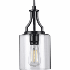 Progress Lassiter 1-Light 60W Mini-Pendant - Black - P500208-031