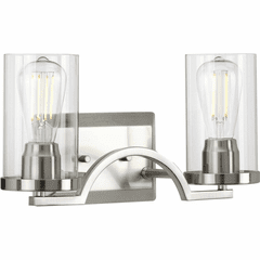 Progress Lassiter 2-Light 60W Bath Vanity - Brushed Nickel - P300257-009
