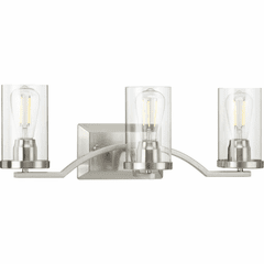Progress Lassiter 3-Light 60W Bath Vanity - Brushed Nickel - P300258-009