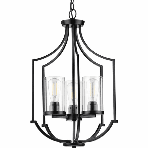 Progress Lassiter 3-Light 60W Foyer Light - Black - P500209-031