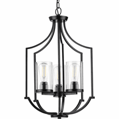 Progress Lassiter 3-Light 60W Foyer Light - Black - P500209-031