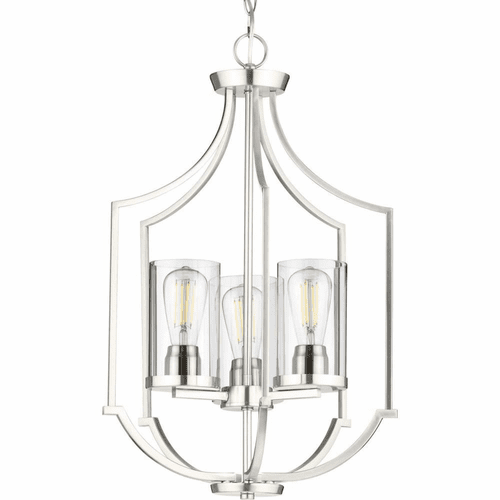 Progress Lassiter 3-Light 60W Foyer Light - Brushed Nickel - P500209-009