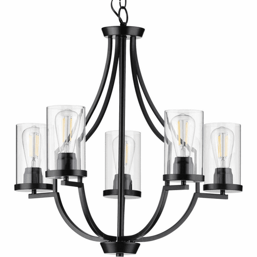 Progress Lassiter 4-Light 60W Chandelier - Black - P400197-031