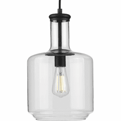 Progress Latrobe 1-Light 60W Pendant - Black - P500230-031