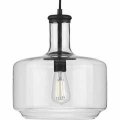 Progress Latrobe 1-Light 60W Pendant - Black - P500231-031