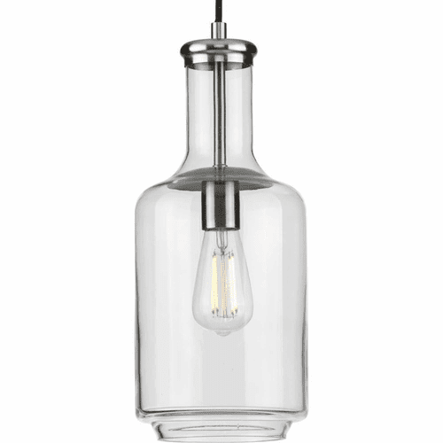 Progress Latrobe 1-Light 60W Pendant - Brushed Nickel - P500229-009