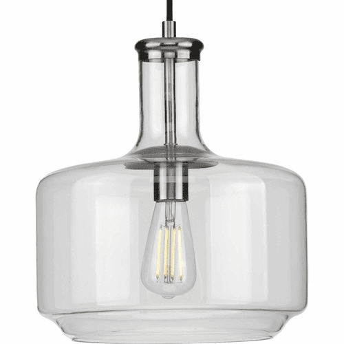 Progress Latrobe 1-Light 60W Pendant - Brushed Nickel - P500231-009