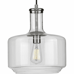 Progress Latrobe 1-Light 60W Pendant - Brushed Nickel - P500231-009