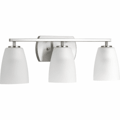 Progress Leap 3-LT Bath Vanity - Brushed Nickel - P300133-009