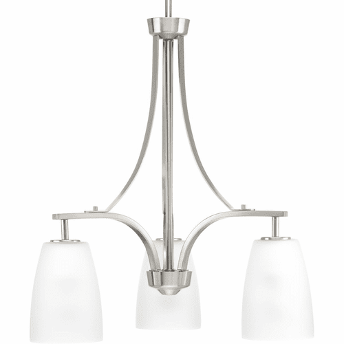 Progress Leap Collection 3-LT Chandelier - Brushed Nickel - P400042-009