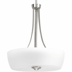 Progress Leap Collection 3-LT Inverted Pendant - Brushed Nickel - P500030-009