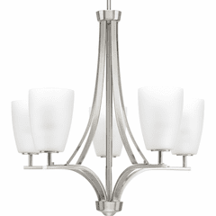 Progress Leap Collection 5-LT Chandelier - Brushed Nickel - P400043-009 Progress Leap Collection 5-LT Chandelier - Brushed Nickel - P400043-009