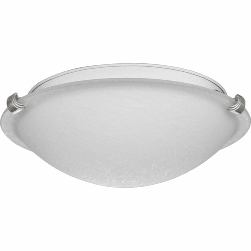 Progress Linen Dome 2-LT Flush Mount - Brushed Nickel - P350170-009
