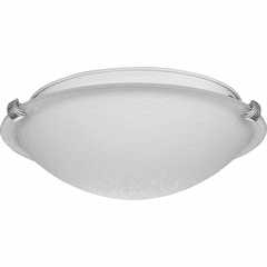 Progress Linen Dome 2-LT Flush Mount - Brushed Nickel - P350170-009