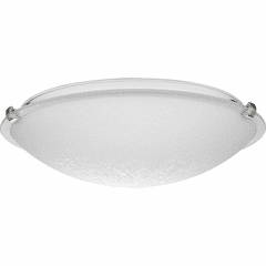 Progress Linen Dome 3-LT Flush Mount - Brushed Nickel - P350178-009 Progress Linen Dome 3-LT Flush Mount - Brushed Nickel - P350178-009