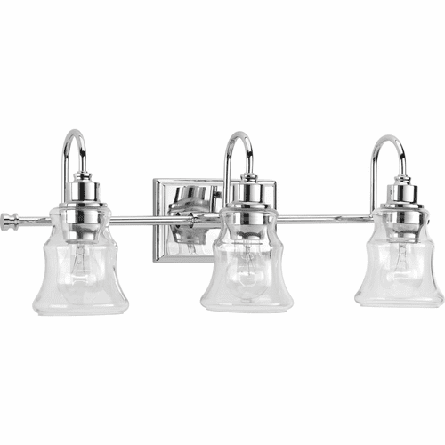 Progress Litchfield 3-LT Bath Vanity - Polished Chrome - P300139-015