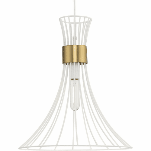 Progress Lorin 1-LT Pendant - Satin White - P500365-028