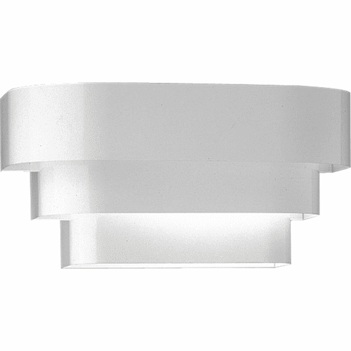 Progress Louvered Wall Sconce - White - P7103-30