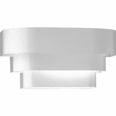 Progress Louvered Wall Sconce - White - P7103-30