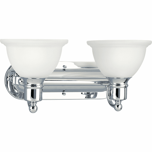 Progress Madison Collection 2-LT Bath Vanity - Polished Chrome - P3162-15