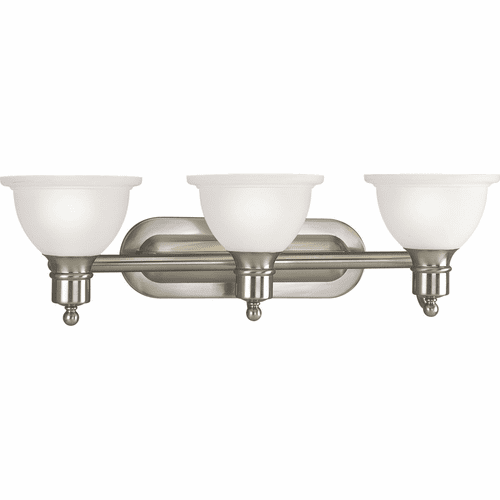 Progress Madison Collection 3-LT Bath Vanity - Brushed Nickel - P3163-09