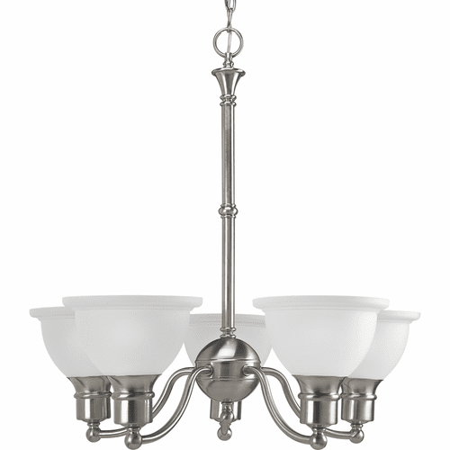 Progress Madison Collection 5-LT Chandelier - Brushed Nickel - P4281-09