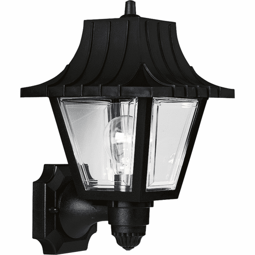Progress Mansard Collection 1-LT Outdoor Wall Lantern - Black - P5814-31