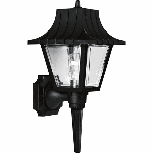 Progress Mansard Collection 1-LT Outdoor Wall Lantern - Black - P5815-31