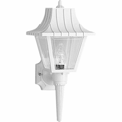 Progress Mansard Collection 1-LT Outdoor Wall Lantern - White - P5815-30