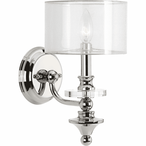 Progress Marche' Collection 1-LT Wall Sconce - Polished Nickel - P710013-104