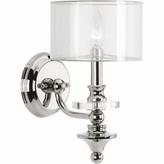 Progress Marche' Collection 1-LT Wall Sconce - Polished Nickel - P710013-104 Progress Marche' Collection 1-LT Wall Sconce - Polished Nickel - P710013-104