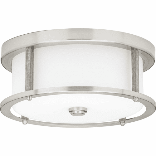 Progress Mast Collection 2-LT 13" Flush Mount - Brushed Nickel - P350144-009
