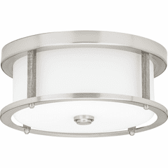 Progress Mast Collection 2-LT 13" Flush Mount - Brushed Nickel - P350144-009