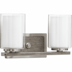 Progress Mast Collection 2-LT Bath Vanity - Brushed Nickel - P300216-009