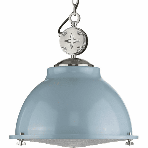 Progress Medal 1-Light 100W Pendant - Coastal Blue - P500212-164