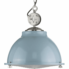 Progress Medal 1-Light 100W Pendant - Coastal Blue - P500212-164
