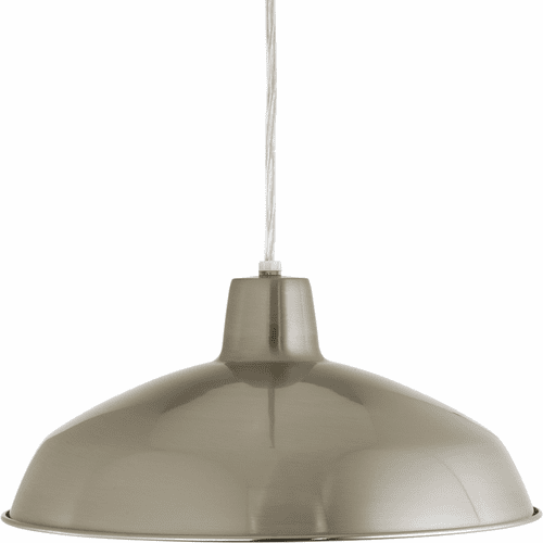 Progress Metal Shade Collection 1-LT LED Pendant - Brushed Nickel - P5094-0930K9