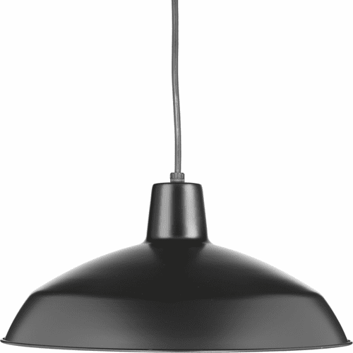 Progress Metal Shade Collection 1-LT Pendant - Black - P5094-31