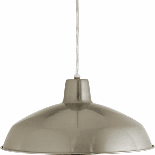 Progress Metal Shade Collection 1-LT Pendant - Brushed Nickel - P5094-09