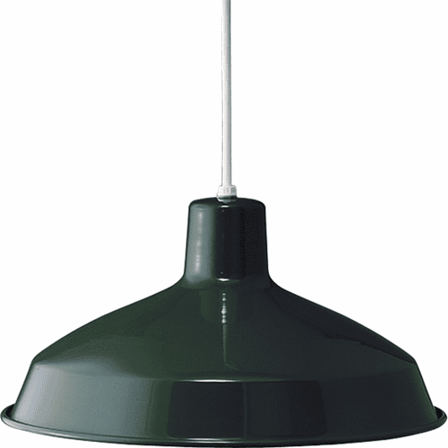 Progress Metal Shade Collection 1-LT Pendant - Dark Green - P5094-45