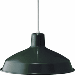 Progress Metal Shade Collection 1-LT Pendant - Dark Green - P5094-45