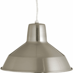 Progress Metal Shade Mini-Pendant - Brushed Nickel - P5087-09 Progress Metal Shade Mini-Pendant - Brushed Nickel - P5087-09